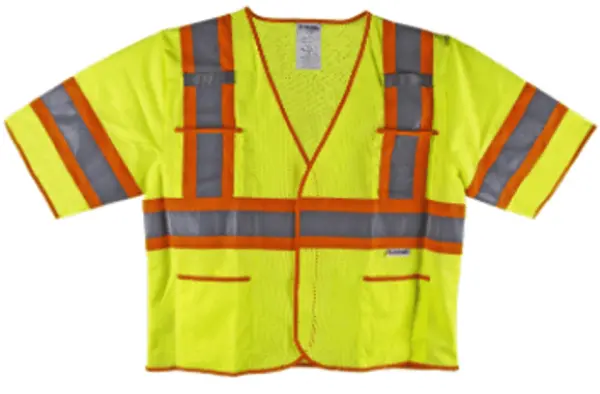 Proferred&reg; High Visibility Vests, ANSI Class 3, Lime, Small