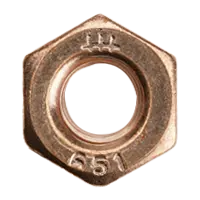 1/4-20 Finished Hex Nuts, Coarse, 651 Silicon Bronze