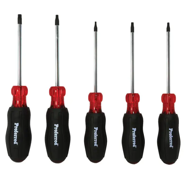Proferred&reg; 5-Piece Torx Screwdriver Set