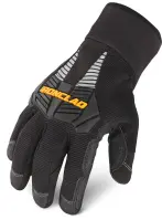 Ironclad Cold Condition Gloves, Water Repellants, Impact Protection, Reflective Strips, Black, Size L [CCG2-04-L]