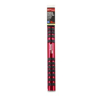 19" Long 1/2" Drive Magnetic Socket Rails, Aluminum, Taiwan