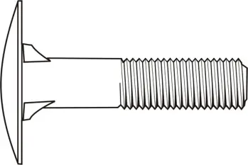 3/4-10 x 12" Timber Bolts (6" Thread Length), Coarse, A-307 Grade A, Hot Dip Galvanize