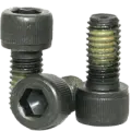 7/16-14 x 3 (PT) Socket Head Cap Screws, Coarse, ((Nylon Patch)), Alloy Steel, Thermal Black Oxide