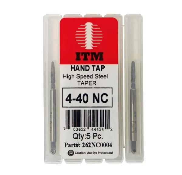 8-32 HSS Taper Taps, Coarse, High Speed Steel, USA