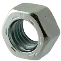 1/4-20 Finished Hex Nuts, Coarse, Grade 8, Clear Zinc Cr+3