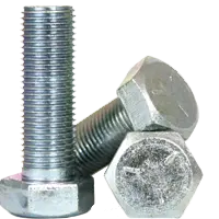 Grade 5 Medium Carbon Steel Hex Head Cap Screws, Plain finish, 1-14 x 6 1/2" (PT), Fine thread