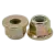 M5-0.80 Metric Nylon Flange Lock Nuts (Non-Serrated), Coarse, DIN 6926, Class 8 Steel, Yellow Zinc