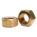 M2-0.40 Metric Finished Hex Nuts, Coarse, DIN 934, Brass
