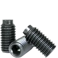 5/16-18 x 5/8" Socket Set Screws, 1/2 Dog Point, Coarse, Alloy Steel, Black Oxide