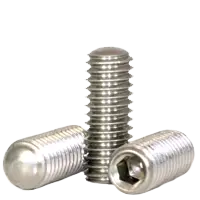 10-24 x 3/8" Socket Set Screws, Oval Point, Coarse, Stainless Steel 18-8