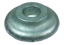 Class 30 Grey Iron Ogee Washers, Hot Dip Galvanize finish, 1 1/4"