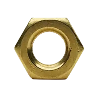 1/4-20 Hex Jam Nuts, Coarse, Brass