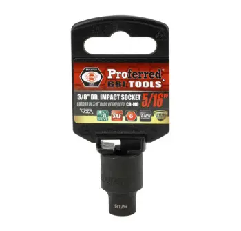 5/8" 3/8" Drive SAE Impact Sockets (6 Point), Taiwan