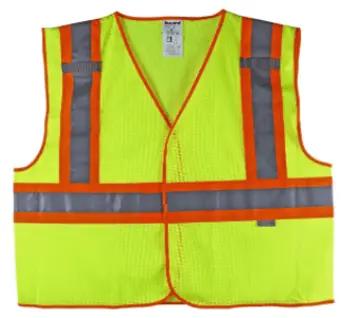 Proferred&reg; High Visibility Vests, ANSI Class 2, Yellow, Medium