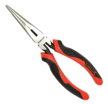 7" Proferred Side Cutting Long Nose Taper Grip Pliers (with Cutter), Taiwan