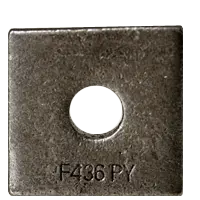 7/8" Square Beveled Washers, F-436 Hardened, Plain