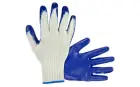 Cotton/Poly Knit, Blue Latex Coated Palm Gloves