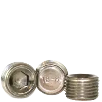 1/16-27 Pipe Plugs, Dry-Seal, 3/4" Taper, Stainless Steel 18-8
