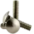M6-1.00 x 35 MM Metric Carriage Bolts, Coarse, DIN 603, Stainless Steel A4-70