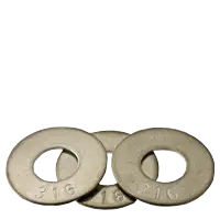 #10 Flat Washers (Industry Standard) (Dims: .203