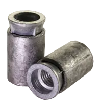 #10-24 Machine Screw Anchors, Cone Lead Sleeve with Tool, Zinc Alloy