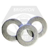 Low Carbon Steel Flat Washers (SAE), Hot Dip Galvanize finish, 1", 2" OD, 1 1/16" ID