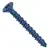 3:16%22 x 1 1:4%22 Phillips Flat Head Commercial Concrete Screws, Steel, Blue Finish