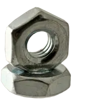 #8-32 x 11/32" x 1/8" Hex Machine Screw Nuts, Coarse, Corse, Low Carbon Steel, Zinc Cr+3