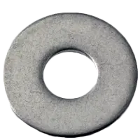 #8 (1/2" x .040") Flat Washers, N400 Dimensional Equivalent, Stainless Steel 18-8