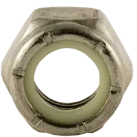 M3-0.50 Metric Nylon Insert Locknuts (Thin), Coarse, DIN 985,.Stainless Steel A4-80 (316)