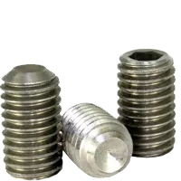 Stainless Steel 316 Socket Set Screws, 4-40 x 1/4", Coarse thread