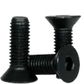 M2-0.40 x 10 MM (FT) Metric Flat Socket Cap Screws, Coarse, Grade 10.9 Alloy Steel (DIN 7991), Thermal Black Oxide