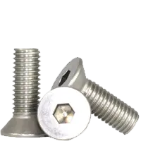 6-32 x 1/4" Non-Standard Flat Socket Cap Screws, Flat Head 6-Lobe, Coarse, Stainless Steel 18-8