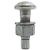 TC Bolt Assembly (with A-563 DH Heavy Nut & Round F-436 Washer), Coarse, A-325, Mechanical Galvanize