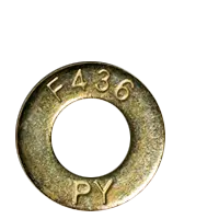 1 3/8" (1 1/2" x 2 3/4") Structural Flat Washers, F436, Medium Carbon Steel, Yellow Zinc Cr+6