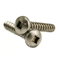#14-10 x 1/2" (FT) Square Drive Pan Head Self Tapping Screws (Type A), Stainless Steel 18-8