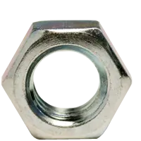 1/4-20 Finished Hex Jam Nuts, Coarse, A-563 Grade A Steel, Zinc Cr+3