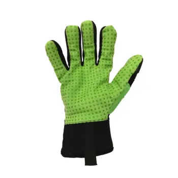 Green & Black KONG&reg; Waterproof Cut Resistant Glove, size Large