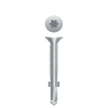 Torx Drive Flat Head Reamer Screws, Strong Shield Coated finish, #12-24 x 2 1/2"