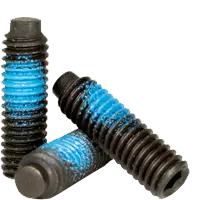 5/16-18 x 1/2" Socket Set Screws, 1/2 Dog Point, Coarse, (Nylon Patch), Black Oxide