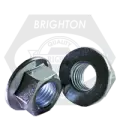 M6-1.00 Metric Hex Flange Nuts (Non-Serrated), Coarse, Stainless Steel A2 (18-8)
