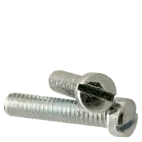 #6-32 x 5/16" (FT) Machine Screws, Slotted Fillister Head, Coarse, Steel, Zinc Cr+3