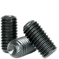 M2.5-0.45 x 12 MM Metric Socket Set Screws, Cup Point, Coarse, Class 45H Alloy Steel ISO (4029 / DIN 916), Black Oxide