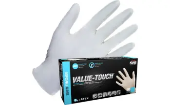 Value-Touch Powdered Latex Disposable Gloves