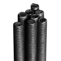1/4-20 x 3' All Thread Rods, Coarse, A-307 Grade A, Hot Dip Galvanize