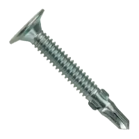 Steel Proferred&reg; Square Trim Head Self Drilling Screws (#2 Point BSD), Zinc Cr+3 finish, #6-20 x 1 5/8", Coarse thread