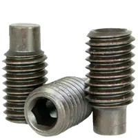 5/8-11 x 2" Socket Set Screws, Full Dog Point, Coarse, Alloy Steel, Black Oxide