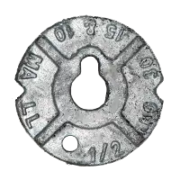 3/8" Round Malleable Iron Washers, Cast Iron, Plain