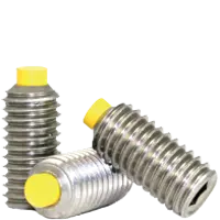 4-40 x 3/16" Socket Set Screws, Nylon-Tip, Coarse, Stainless Steel 18-8