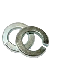 Steel Medium (Standard) Split Lock Washers, Zinc Cr+3 finish, 1"